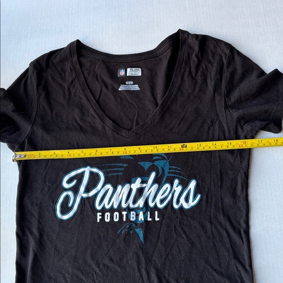 Carolina Panthers Womens NFL Apparel Shirt Blue Black - Medium - Picture 6 of 7